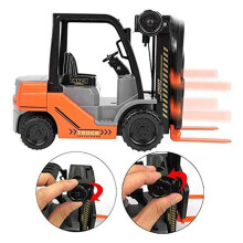 2X Maßstab 1:22 Lnertial Gabelstapler Reibungsgabelstapler mit Palettenladung Lager Lastwagen Fahrzeugmodell Spielzeug Gabelstapler für Kinder