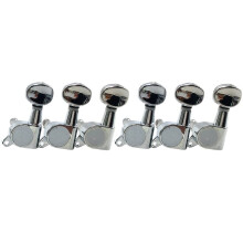 6pcs Chrome 6R Guitar Tuning Pegs for TL Guitars - Enhanced Stability C
