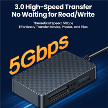 USB 3.0 4-in-1 Multifunction Card Reader USB High Speed Memory Card Reading for Memory Stick MS TF Card Reader