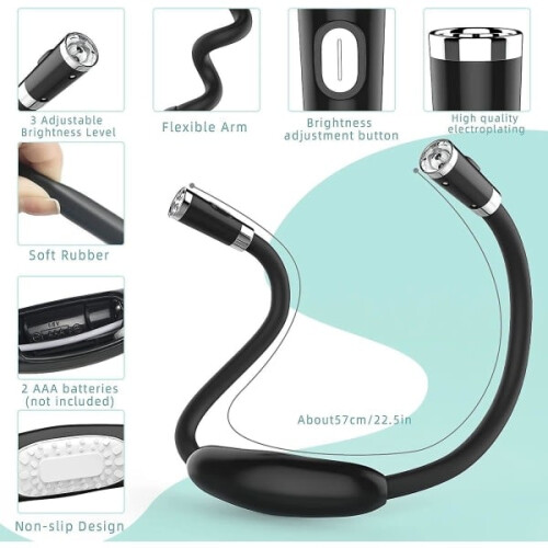 Lampe de lecture LED pour le cou – Lampe mains libres flexible, 4 1