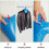 Aufblasbarer Kleiderbügel Blau 5er-Pack 2