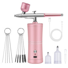 Portable Cordless Airbrush Kit with Compressor, Rechargeable Non-Clogging High-Pressure Air Brush with 0.3mm Nozzle