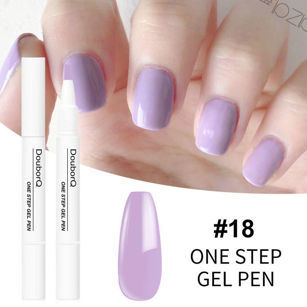 (18) New product manicure one-step nail polish gel pen style nail polish gel