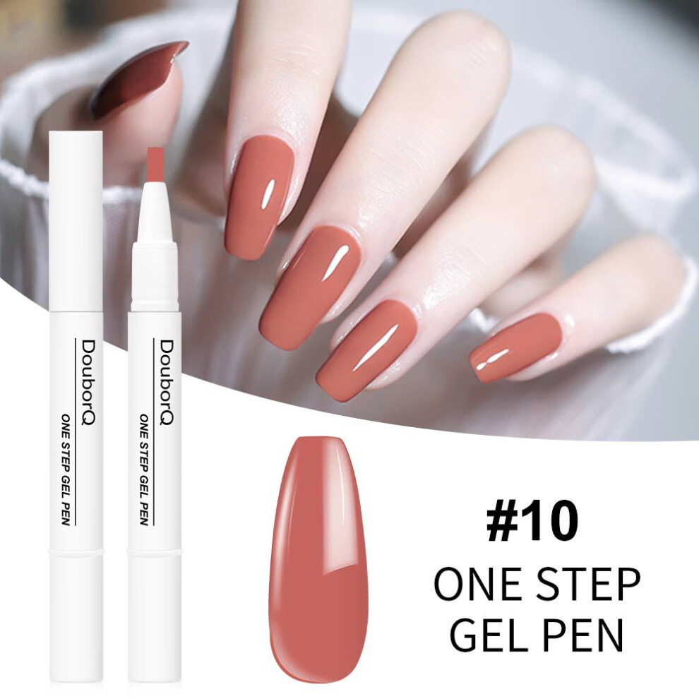 (10) New product manicure one-step nail polish gel pen style nail polish gel