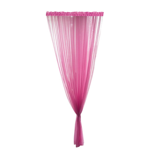 Pink Trilon Sheer Curtain Panel Voile Tulle 200x100cm 1