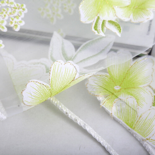 Flower Sheer Curtain Tulle Voile Valance 1 Panel 2