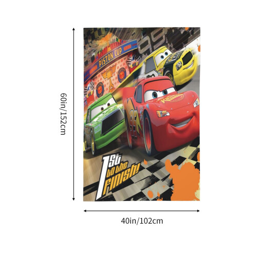 Ταπισερί Lightning McQueen 60x40in από πολυεστέρα για κρεμαστό τοίχο 1