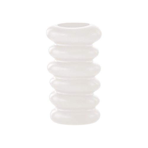 Vaso de plástico esmaltado branco de 20 cm para sala de estar 1