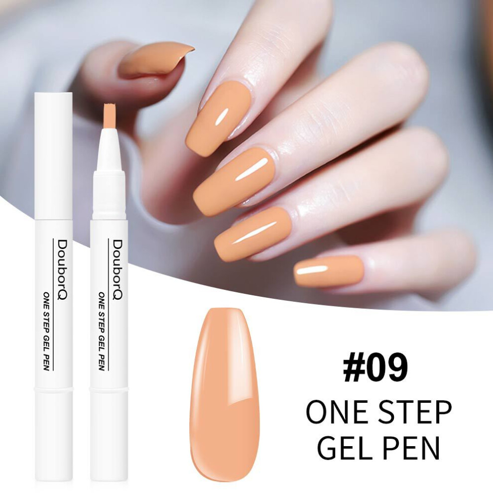 (9) New product manicure one-step nail polish gel pen style nail polish gel