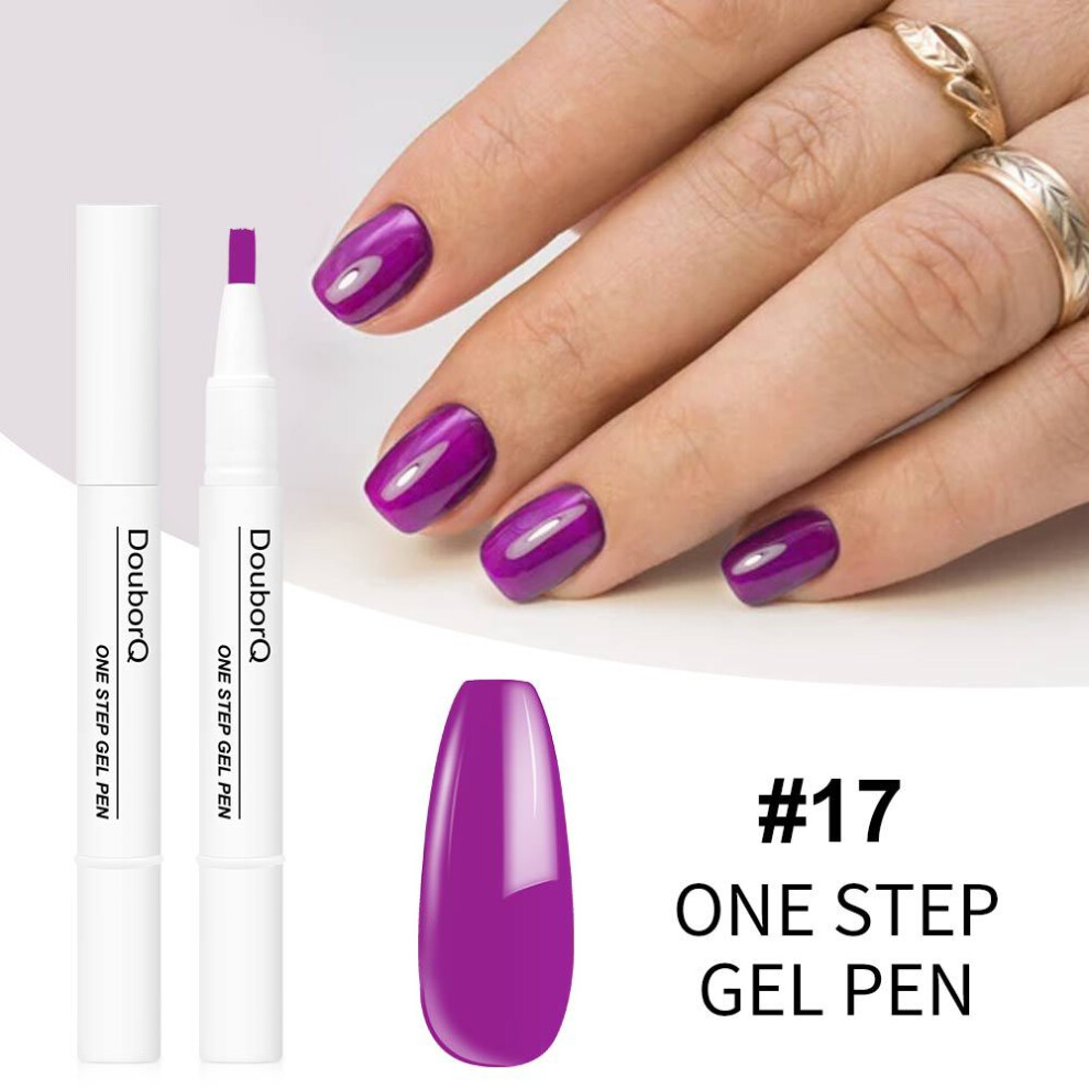(17) New product manicure one-step nail polish gel pen style nail polish gel