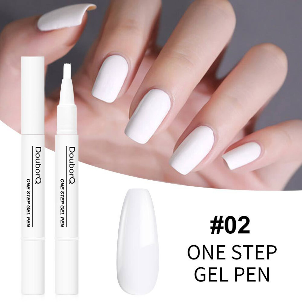 (2) New product manicure one-step nail polish gel pen style nail polish gel