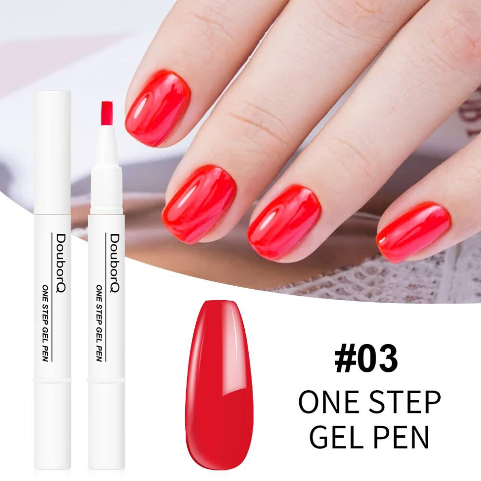 (3) New product manicure one-step nail polish gel pen style nail polish gel
