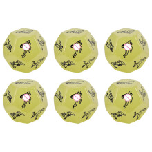 6 Pezzi Dadi del Sesso Divertente Dadi Erotici Dadi Nottilucenti Set Gioco del Sesso Dadi Poliedrici del Sesso Dadi Bagliori Quadrati Amore Dadi