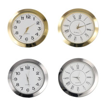 55mm Quartz Clock Retro Roman and Arabic Numbers Clock Simple Clock Accessories Inlaid  Clock