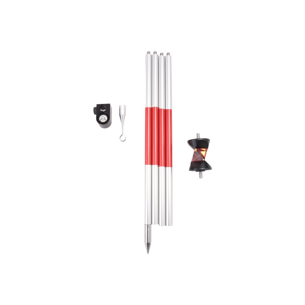 360 Degree Prism For Swiss Type Total Station Replace Grz101 Prism Survey + 4 Poles With Soft Bag + A Bubble 6031386952830
