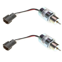 2X SA-3725-12 30A87-00040 Fuel Shut Off Solenoid for L2E L3E S3L S4L Engine EC15 Toro 223D Mahindra