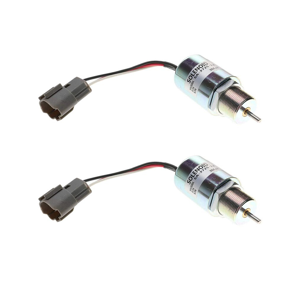 2X Sa-3725-12 30A87-00040 Fuel Shut Off Solenoid For L2e L3e S3l S4l Engine Ec15 Toro 223D Mahindra 4713706905390