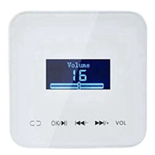 Home in Wall Volume Control with 20W x 2CH Amplifier Audio Water Proof(White)