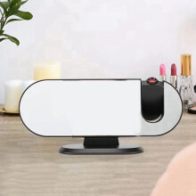 Temperature & Humidity Display Photosensitive Electronic Clock Mirror Projection Alarm Clock LED Large Screen Radio