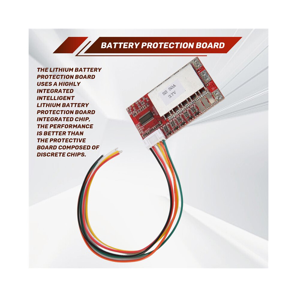 5S 50A Bms Board 3.7V Lithium Battery Protection Board With Balance 6031418848438