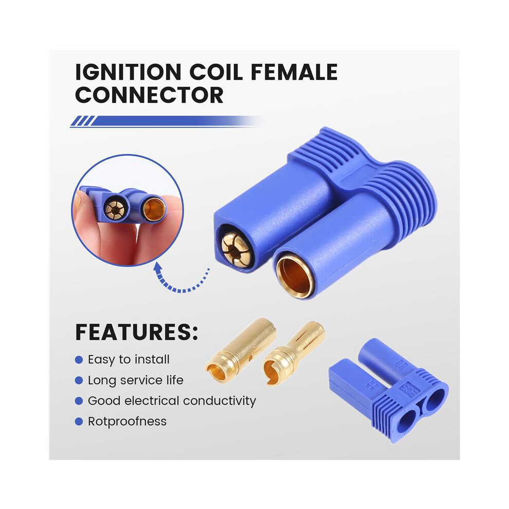 5 Pairs Of Ec5 Banana Plug Bullet Connector Female+Male For Rc Esc Lipo Battery/Motor 4712036031229