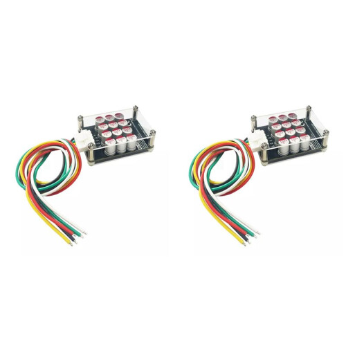 2X 4S 5A Cluster Equalizer Active BMS Board Lithium Battery Lifepo4 Battery Equalizer Capacitor(with Case+Terminal Wire)