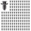 200x Bumper  Rivet Push Clips Retainer for  Endeavor Outlander 1
