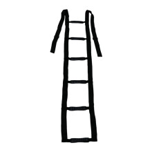 Bed Ladder Assist with Handle Strap Rope Ladder Helper for Elderly Injury Recovery Patient Bed Rail Assistance Devices