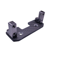 2X Servo Mount de AlumíNio + Suporte de Carbono para Eixo de Carro 1:10 AXIAL SCX10 Rc
