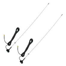2X UT-108UV SMA-M 144/430MHz Dual Band Magnet Antenna for  Radios