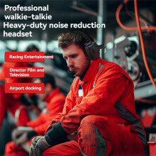 Noise-Canceling Headband Headset for Walkie Talkie High Noise Immunity Wearable Helmet Heavy Duty Headset