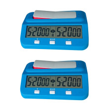 2X Chess Basic Digital Chess Clock and Game Timer, Accurate Digital Portable Clock, Digital Watch Timer ()