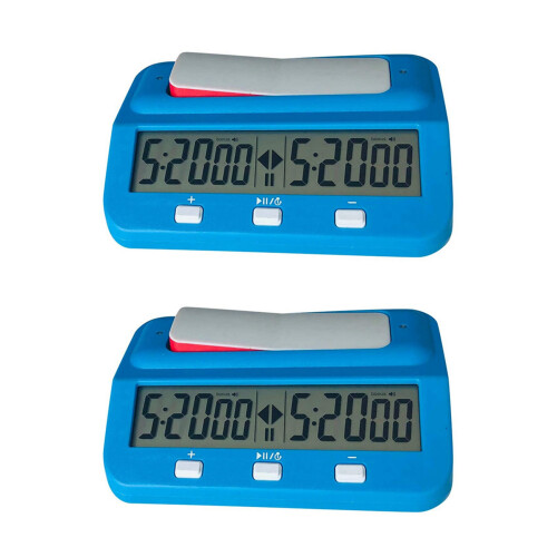 2X Chess Basic Digital Chess Clock and Game Timer, Accurate Digital Portable Clock, Digital Watch Timer ()