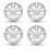 2 Pair 15 Inch Car Wheel Cover Hub Cap Replacement for  Prius 2016-2018 1