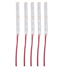 5Pcs 10Cm Waterproof Red 5050 Led Strip Lights  12V Caravan Boat Car