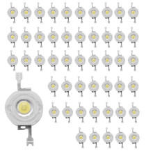 50Pcs 1W Diode High Power Cool White Led Beads 1 Watt Lamp Chip 3V-3.4V