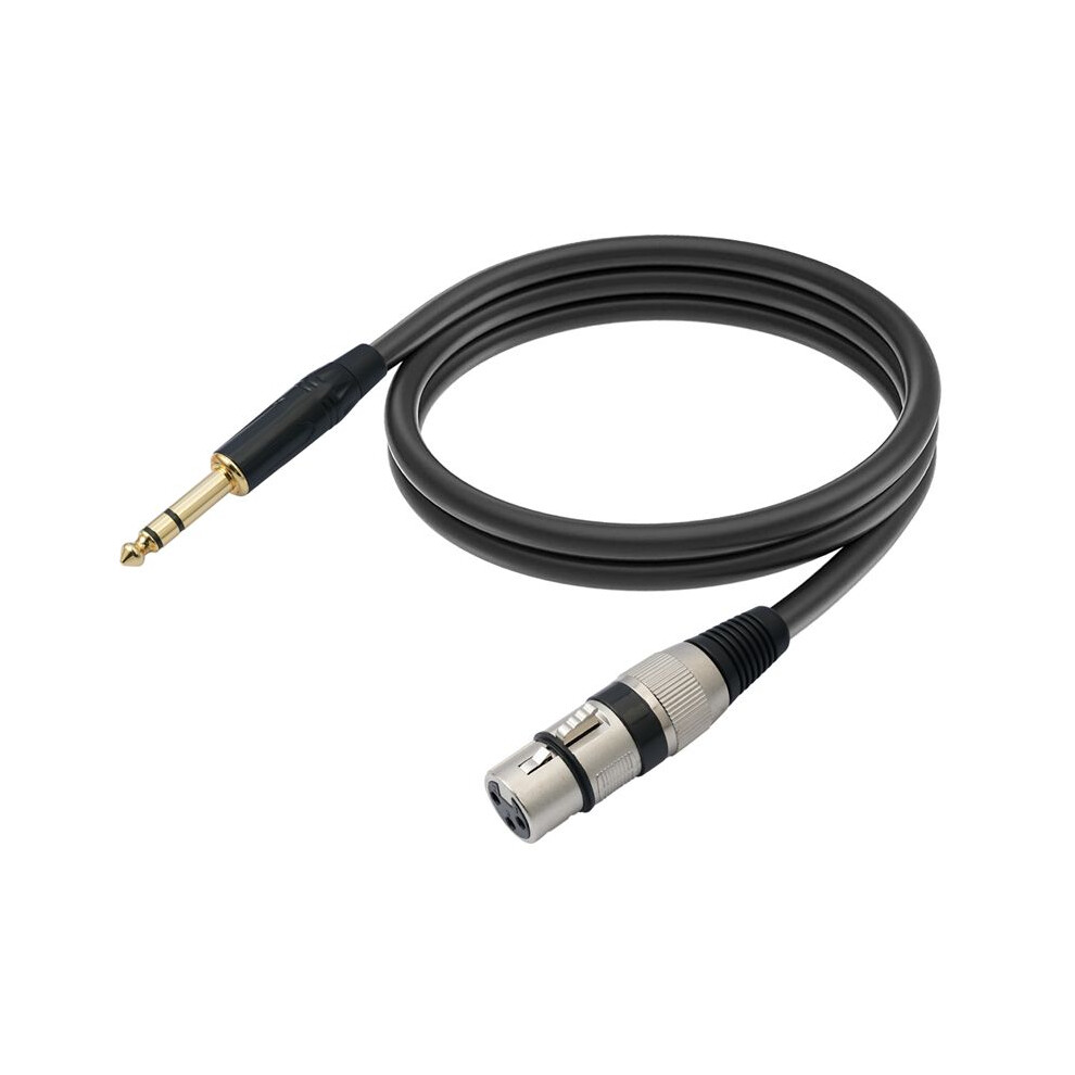 Trs 1/4 Inch To Xlr 3Pin Cable Balanced Xlr To Jack 6.35Mm Trs Signal Interconnect Cord Microphone Audio Cable 5M Gold 6031386953394