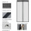 Σήτα κουνουπιών - YYV - 140x210cm - Fiberglass - Μαγνητικό κλείσιμο - Μαύρο 4