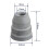 PT-80 IPT-80 PTM-80 Luftplasma-Schneidbrenner 60510 Drag Cut Shield Cup Düsenhaltekappe 6