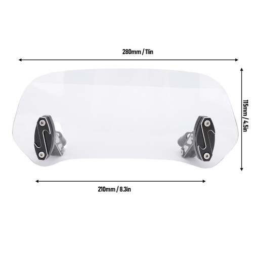 Transparenter Windabweiser, klein, für Z750 650 cm³ 1