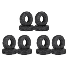12 Peças 85Mm 1.55 Polegadas Pneus de Roda de Borracha para 1/10 Rc Rastreador Carro Axial  Jr RC4WD D90 TF2  CC01 LC70 MST
