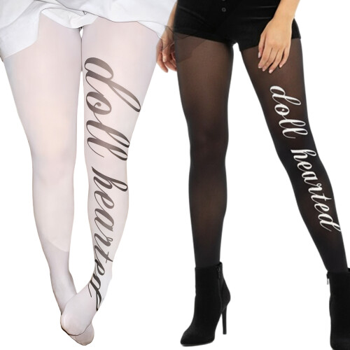 Run-resistente, ondoorzichtige panty's met hoge taille-Wit 1