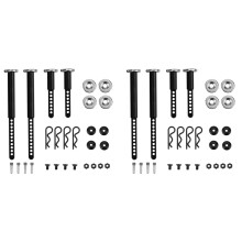 2X Metal Front and Rear Extended Body Post Mounts Shell Column with Magnet for 1/10 RC Crawler Car Axial SCX10 II 90046