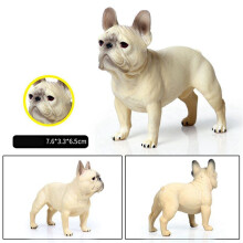 2X Pug Dog Bulldog Francese Modelli Posizione Nel Piedi Action Figure Collezione di Giocattoli Economici Educativi per Bambini