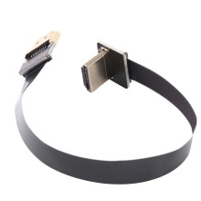 4X Fpv Male to Angled 90D Male Hdtv Fpc Flat Cable for Fpv Hdtv Multicopter Aerial Photograph 20Cm
