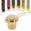 Tea Leaf Tea Strainer Golden  Tea Strainer Kung Fu Tea Set 6