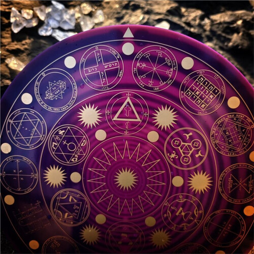 MWO Polarized Disc Multi Frequency Wave Oscillator Solomon Key Degaussing Purification Charging Meditation Symbol Plate 2