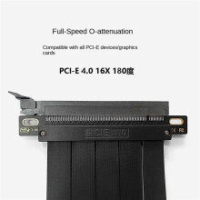 2X Full Speed PCI-E 4.0 16X Grafische Kaart Verlengkabel Adapterkaart Uitbreidingspoort 180 Graden 10 cm Kabel
