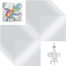 100pcs Silver Aluminum Foil Sheets Heavy Duty Board Embossing Foil Sheets for Painting Engraving Art Projects