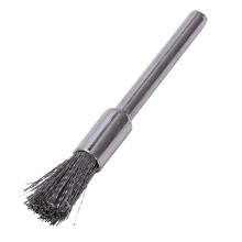 40 Pc Stainless Steel 1/4 Inch (6mm) Pen Wire Brush 532 with 1/8 Inch (3mm) Shank for and Compatible Rotary Tool